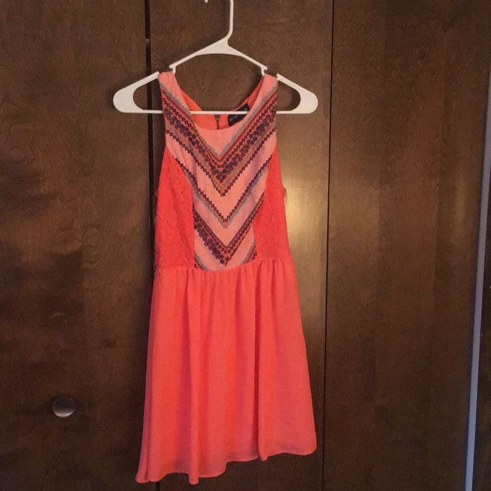 Coral dress